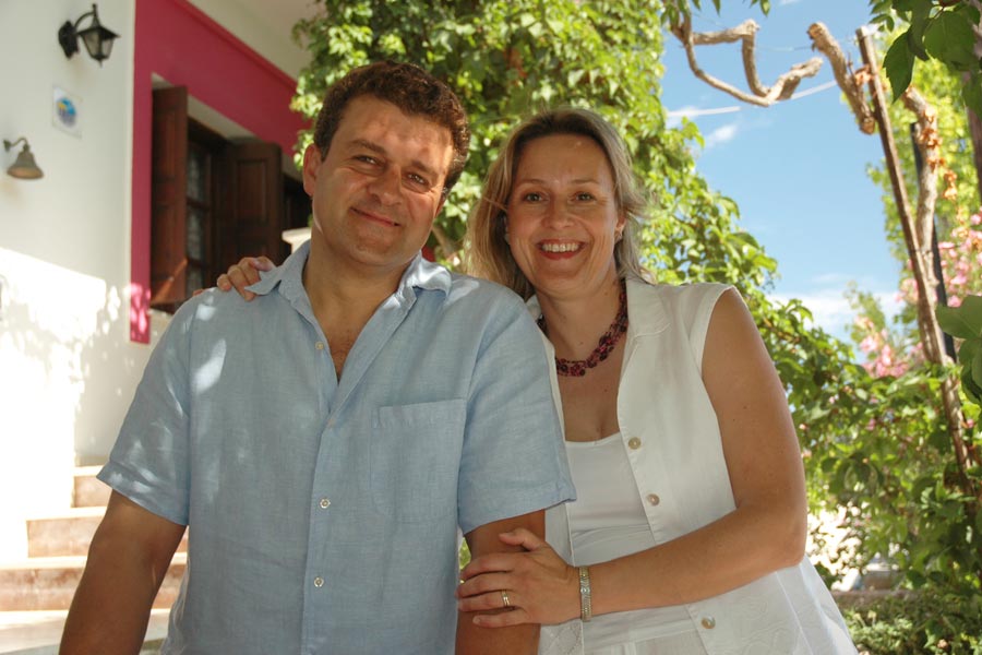 Jannis en Ulrike van Pension Ermioni